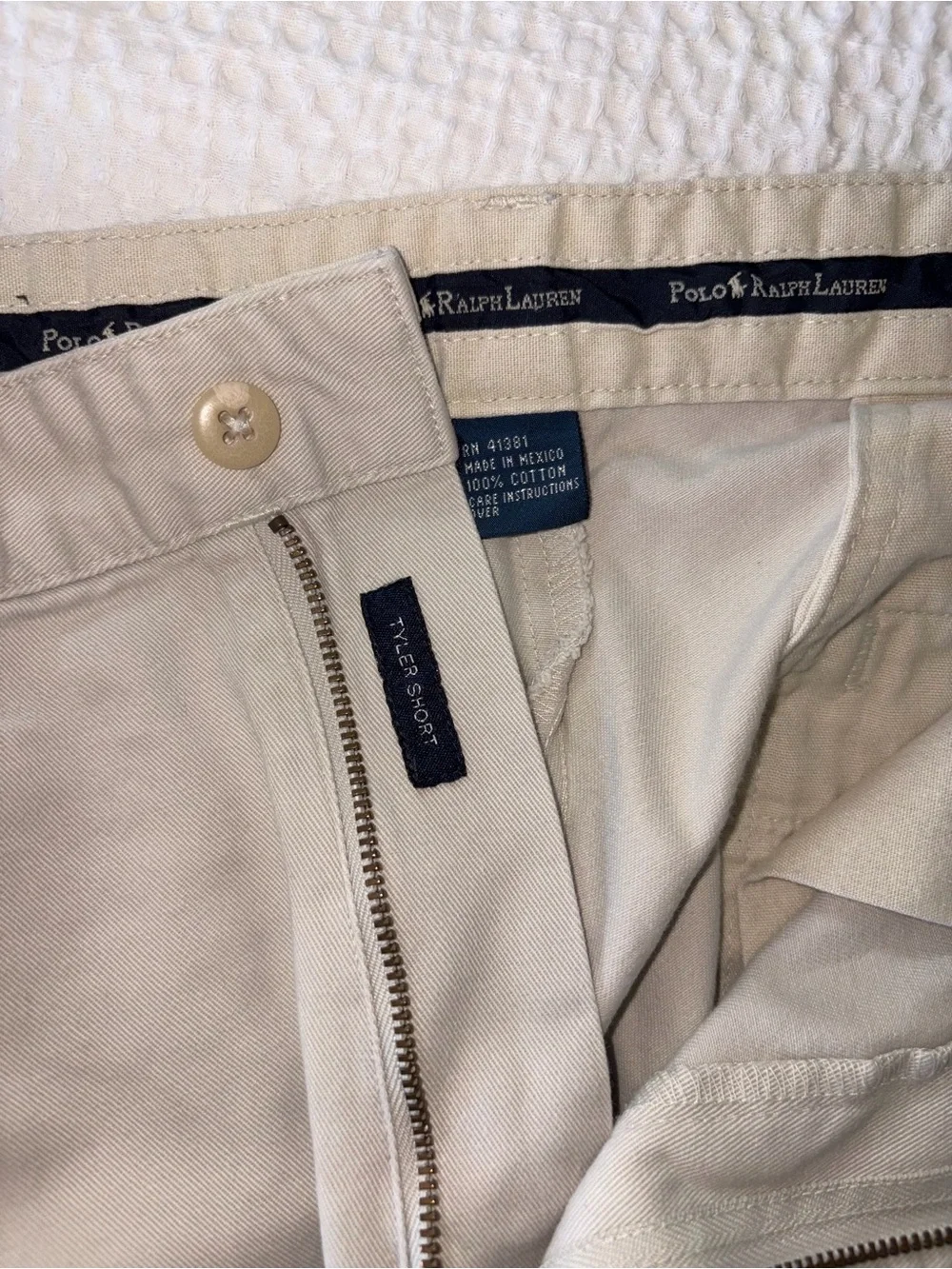 Polo by Ralph Lauren Light Khaki Flat-Front Men’s Shorts